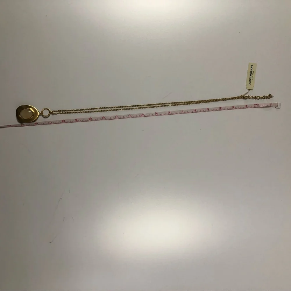 🎁Lucky Brand Brushed Gold Reversible Penda…